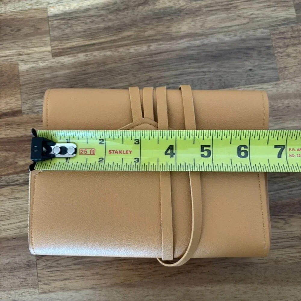 GLASS LADDER & CO KATHERINE TECH ORGANIZER ROLL HONEY Faux‎ Leather Travel Bag